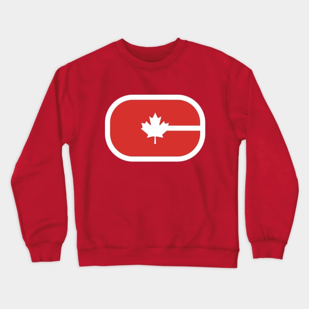 C is for Canada | Canadian Hockey Rink | Maple Leaf Crewneck Sweatshirt by FantasySportsSpot
